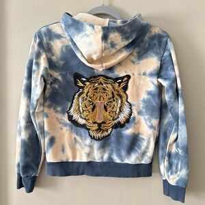 EXCLUSIVE Monkeys|Aspen embroidered tie-dye zip hoodie | Sz 12 youth